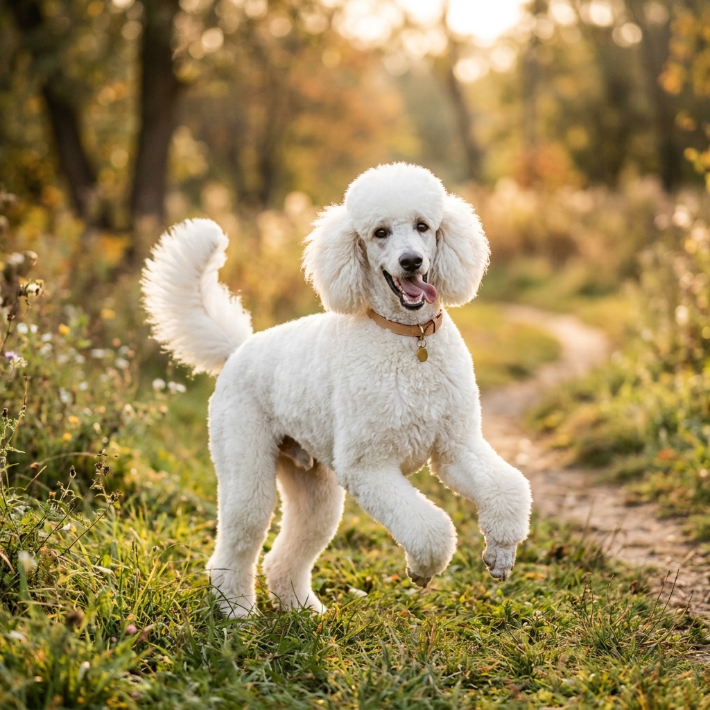 スタンダードプードル 元気な姿